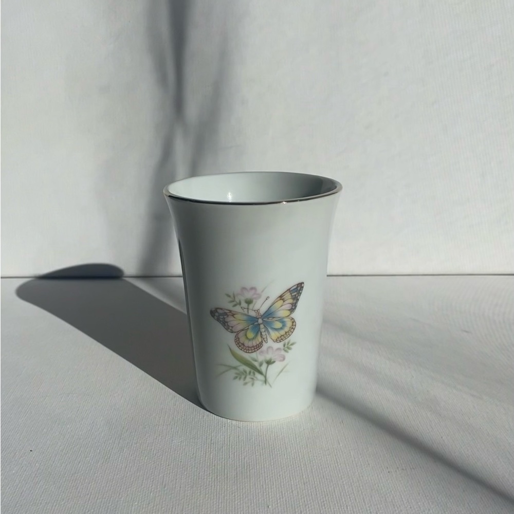 Ron Jordan Design Small Vase with Butterfly Design